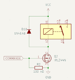 Commande par IRLZ44N