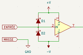 Deux diodes Schottky